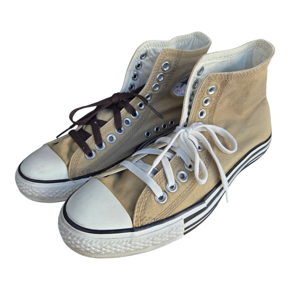 Converse Chuck Taylor High Skate Shoes Brown Canvas Sneakers Men's 9 Women's 11